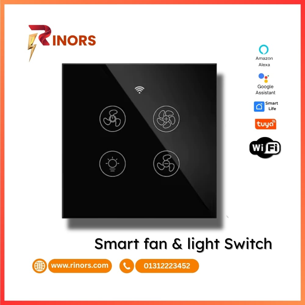 Tuya smart fan switch and light switch- Voice control, Alexa/Google